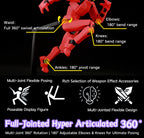 9L3D Printed Deadpool Wolverine Batman Spider-Man Venom Action Figures Dummy13 Lucky13 T13  Anime Model Toys Collectors Gifts