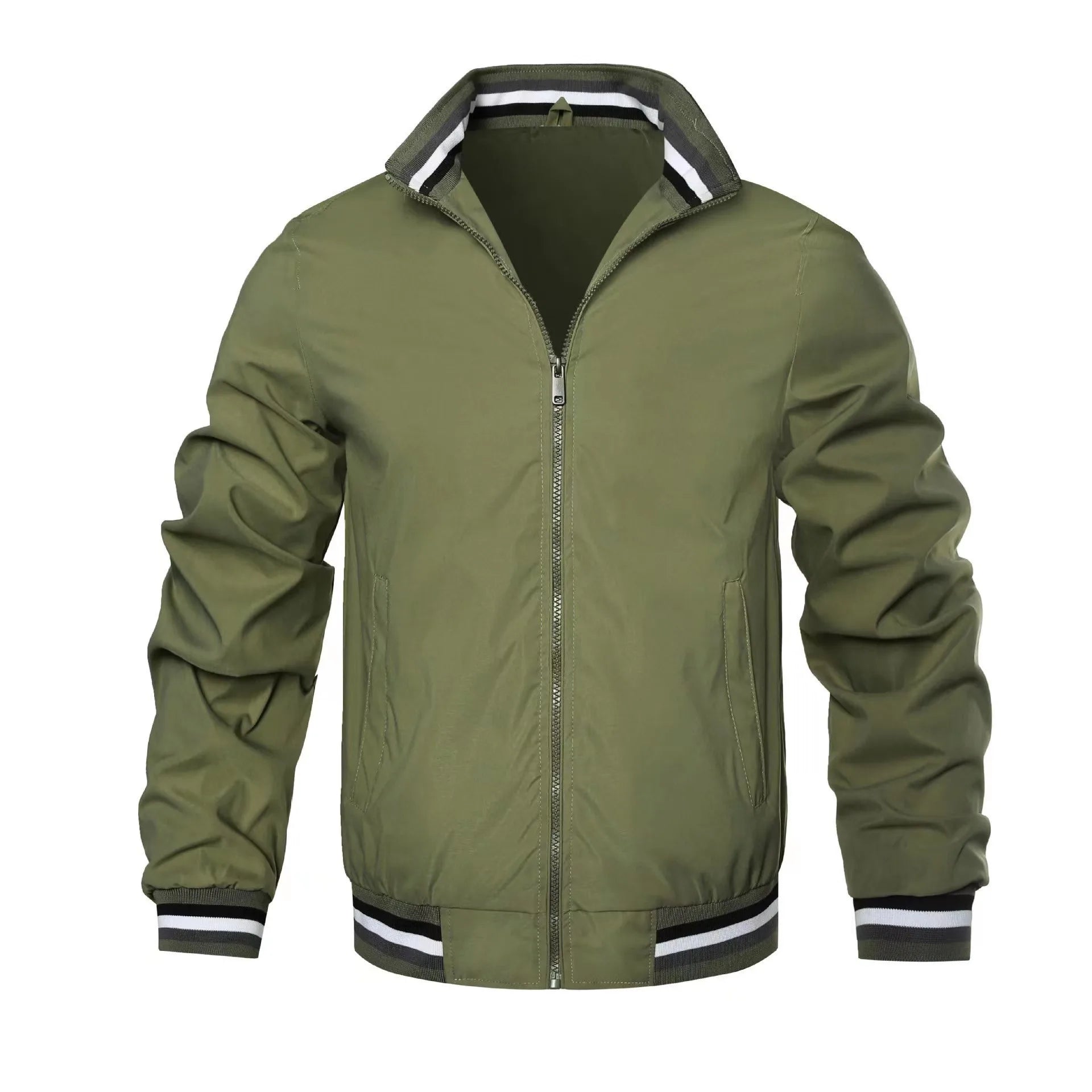 2024 Spring Summer Bomber Jacket Men Black Casual Slim Fit Baseball Mens Jackets New Autumn Fashion High Quality Jackets for Men