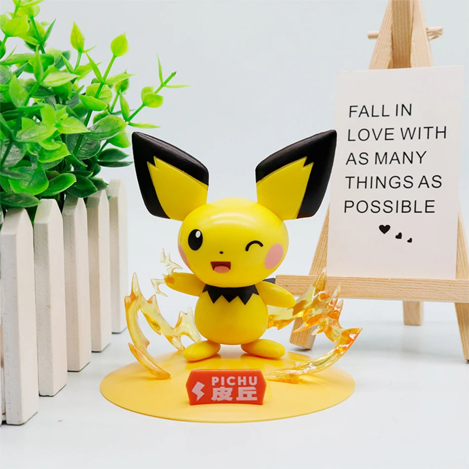 Pokemon Series Blind Box Pikachu Mewtwo Anime Figures Ornaments Dolls Gardevoir Sylveon Model Fans Desktop Car Christmas Gift