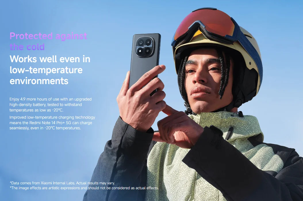 Xiaomi Redmi Note 14 Pro+ 5G Snapdragon® 7s Gen 3 IP68 Water & Dust 6.67” AMOLED display 1.5K 120Hz 5110mAh 120W 200MP Camera