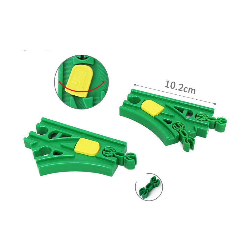 Wooden Train Track Assembly Toys For All Thomas Trains Car Bridge Piers Traffic Light Beech Wooden Railway Kid Creative Toy