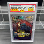 DIY OPCG Rating Card Collection Card 2023 ONE MONKEY D. LUFFY OPO5-MANGA ALT.ART Copy 10Points Rating Card Anime Game Gift