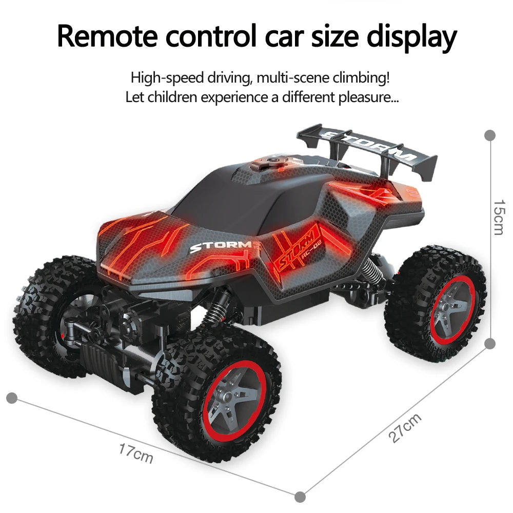 4WD RC Drift Car With Music Led Lights 2.4G Gesture Radio Remote Control Spray Stunt Car 360° Rotating Climbing Car Toys Gift