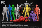 9L3D Printed Deadpool Wolverine Batman Spider-Man Venom Action Figures Dummy13 Lucky13 T13  Anime Model Toys Collectors Gifts