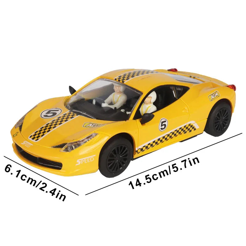 Analog Slot Car 1 32 Scale Racing Police Toy For Children Electric Race Track