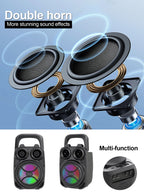500mAh Bluetooth speaker Sound box high power bluetooth speakers TF Udisk karaoke handheld sound subwoofers for dancing