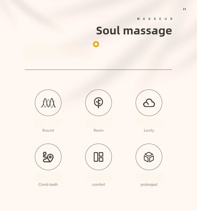 Resin Octopus Massage Comb Head Meridian Scraping Scalp Massage Brush Acupuncture SPA Gua Sha Massage Comb Fatigue Relief