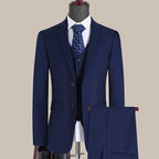S-7XL Suit New (Blazer+ Vest + Pants) Korean Version of Slim-fit Work Clothes Fashion Business Men Casual Wedding Gentleman Suit