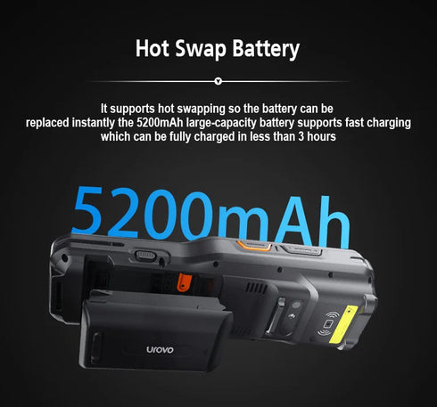 UROVO RT40 Digital Keyboard Pdas Android 10 4G Inventory Handheld Barcode Scanner Mobile Data Terminal Rugged Pda