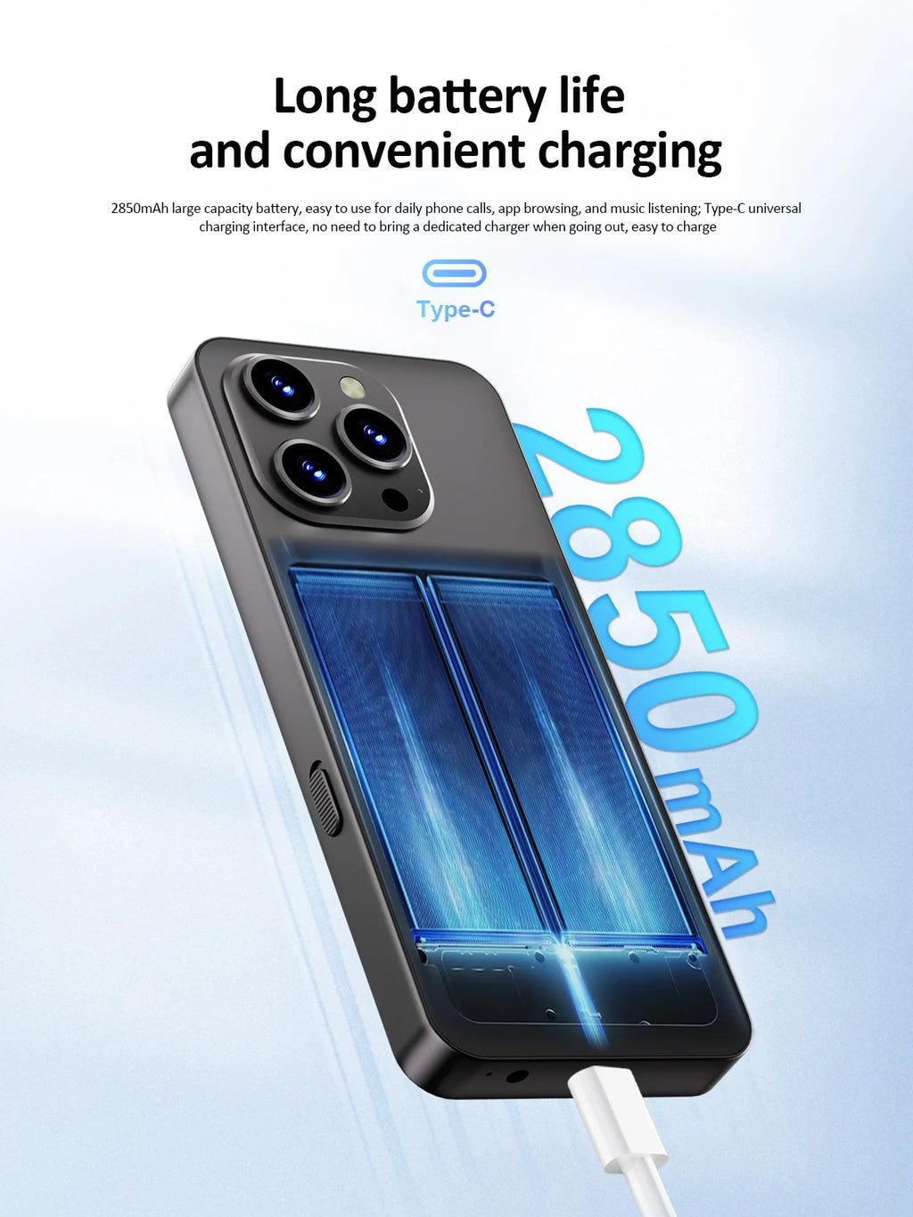 UNIWA F26 PRO 4G Touchscreen Smartphones Keypad Phone 3.5” Dual SIM Android 11 2GB+16GB 2850mAh Cellphone Whatsapp Google Store