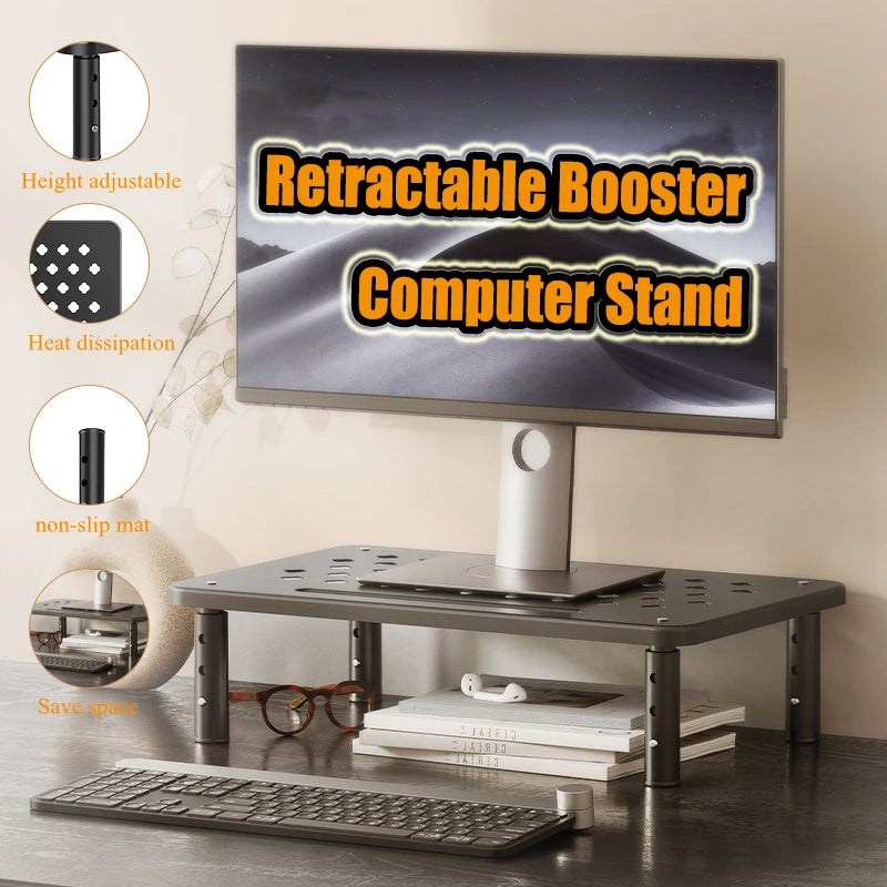 Adjustable Computer Monitor Stand Elevated view angle Computer Monitor Holder Stress Relief Desktop Creative Storage Rack Office Main image
