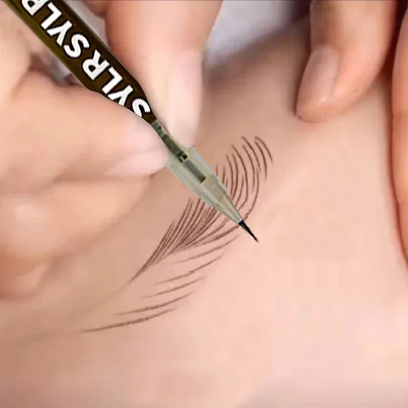 0.008mm Ultra Fine Eyebrow Pen Long Last Smudge Proof Waterproof Sweat-Proof High Pigmented Easy Applying Liquid Eye Brow Pencil Main image