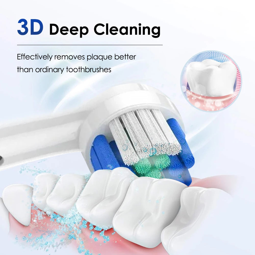 Electric Toothbrush Cordless USB Rechargeable Waterproof Intelligent Toothbrush Effective Oral Care Adults Automatic Tooth Brush