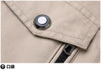 2023 new Pilot Bomber Jacket Coats Mens Cotton Cargo Jackets With Zipper Pockets Retro Casual Work Jacket Male Clothing Outwear