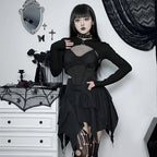 Summer Fashion Short Skirts New Sexy Women Gothic Punk Irregular Skirts Solid Color Drawstring Tie-Up Ruched Ruffles Mini Skirt