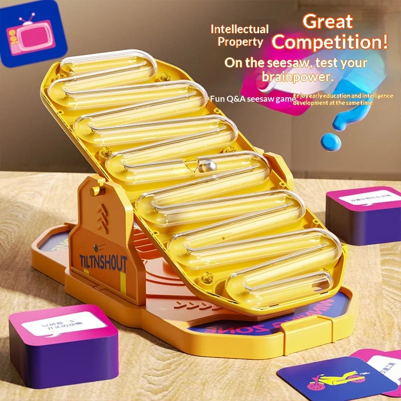 TILT N SHOUT: A Family Edition of the Best-Selling Tilt-and-Shout Board Game with Competitive Question-and-Answer Gameplay Main image