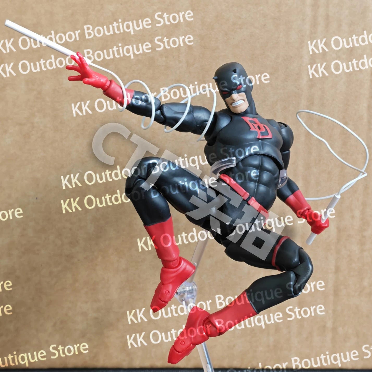 In Stock Ct Toys Daredevil Black 999 Red Mafex 223 Figure Comic Version Anime Action Figure Figurine Statue Model Gift Kids Toys