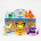 Pokemon Series Blind Box Pikachu Mewtwo Anime Figures Ornaments Dolls Gardevoir Sylveon Model Fans Desktop Car Christmas Gift