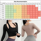 Cloud Rise Women Yoga Shirts Sports Workout T-Shirt Sexy Girl Long Sleeve Blouse Gym Fitness Crop Top Autumn Winter Sportswear