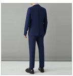 S-8XL Suit Men's Fashion Casual Outdoor (Blazer+ Pants) Gentleman Business Wedding Slim-fit Formal British Style Wedding Suit