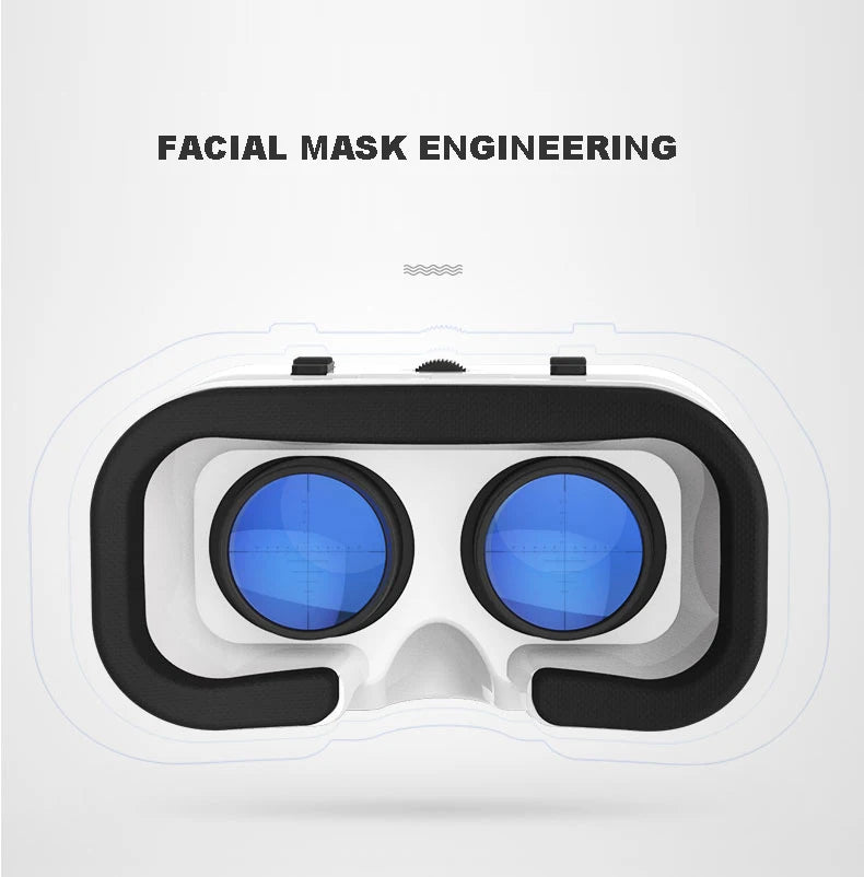 VR Glasses 3D Virtual Reality Headset Devices Helmet Lenses Goggles Smart For Smartphones Phone Cell Mobile Game Viar Viewer Set