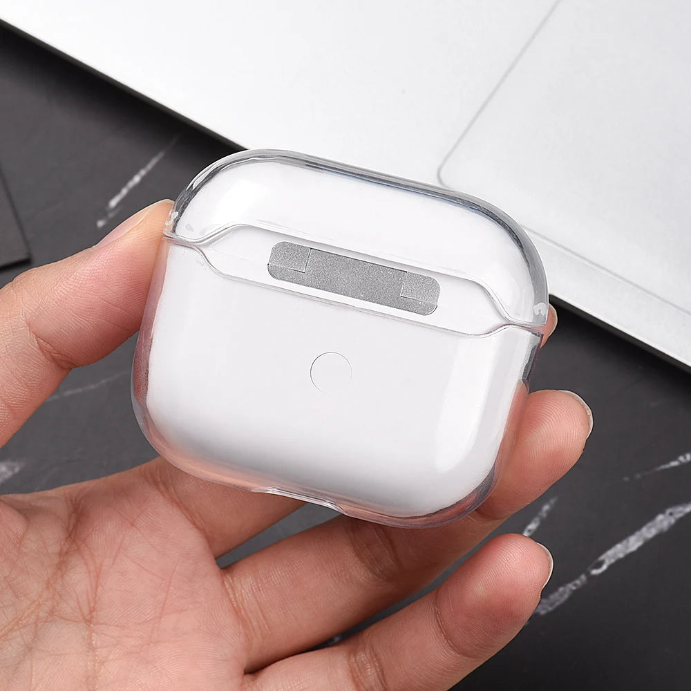 Hard Plastic Case for AirPods Pro 2 USB C Case for airpods 3 2 1 Case Transparent Cover for airpod pro 3 funda Air Pods 3 Coque