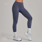 Women's Gym High-waisted High-stretch Yoga Pants with Side Pockets Leggings Workout Running Tights Quick-dry Fitness Trousers