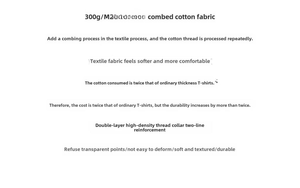 Summer Cotton Heavy Duty 300grams American Pure Cotton Short Sleeves T-shirt Men Casual Base Top Oversized T Shirt