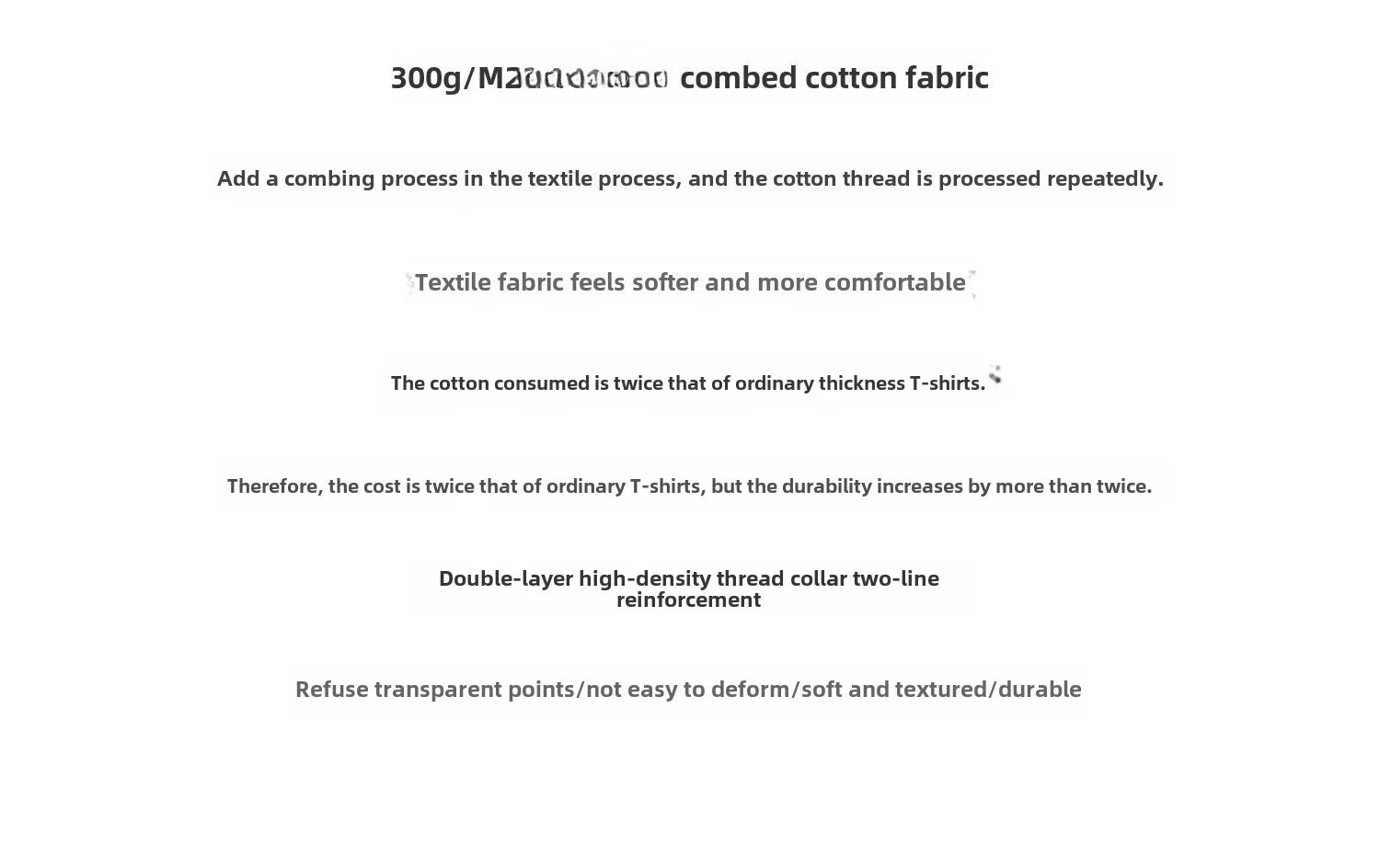 Summer Cotton Heavy Duty 300grams American Pure Cotton Short Sleeves T-shirt Men Casual Base Top Oversized T Shirt