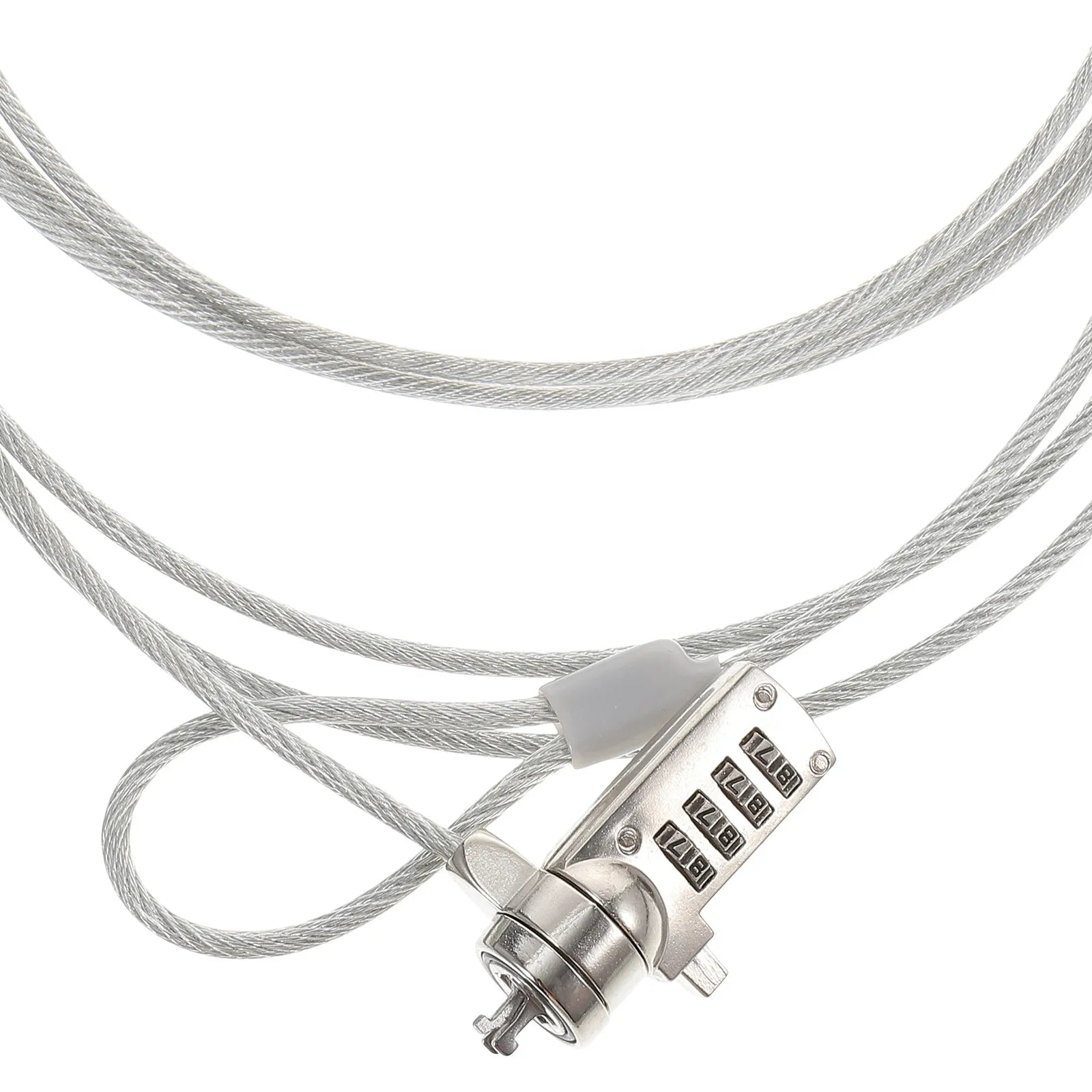 Laptop Locking Cable Steel Wire 1.8m Zinc Alloy Resettable Password Anti Theft Security Cable Lock for Laptop Monitor Tablet Secondary image