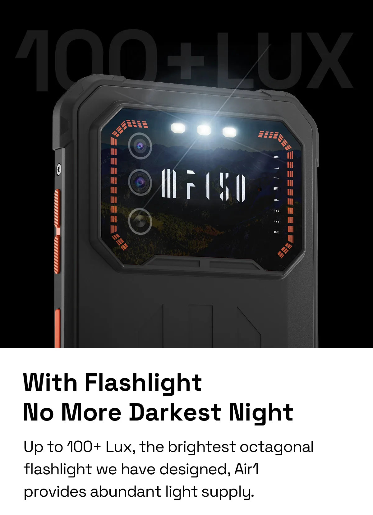 IIIF150 Air1 Rugged Phone Smartphone 5000mAh Battery 6.5" FHD+ Display 20MP Camera NFC IP68 IP69K 11.35MM Ultra-Thin Rugged