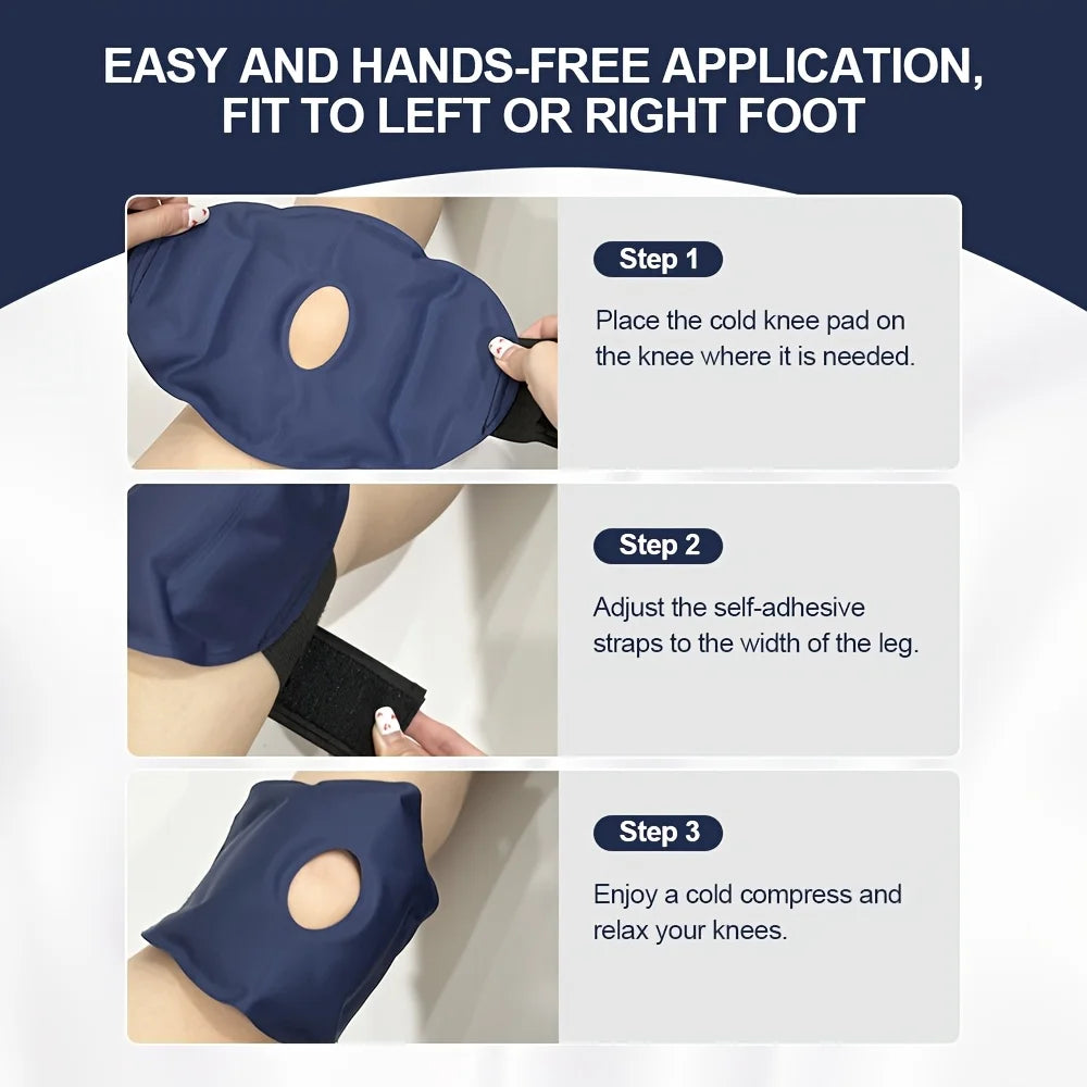 Nylon Gel Knee Ice Pack Reusable Knee Cold and Hot Compress Gel Pack Knee Relief and Relaxation Foot Care Tool Accessories
