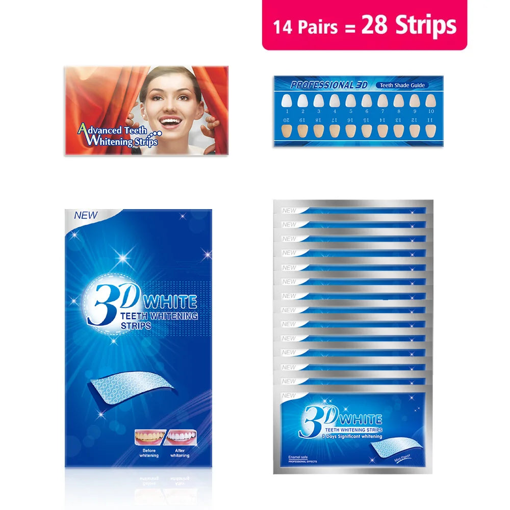 Teeth Whitening Strips White Tooth Dental Kit Oral Hygiene Care Strip for Teeth Veneers Dentist Whiten Strips 3D/5D/9D Main image
