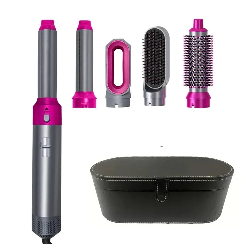 5 in 1 Hair Dryer Hot Comb Set Professional Curling Iron Hair Straightener Styling Tool For Professional Hair Dryer Household