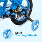 12-inch Stable Cycling Blue Kids Bike Children Bicycle Reliable Braking System Soft Cushion for Infants 2-4 Years