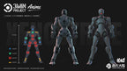SHEIK MAINLAND 3MIN PROJECT A 3.75inch Super Movable Humanoid Body Strong Attack Alien Figure Assembly Model Toy Collection Gift
