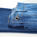 Man Pants Office Business Jeans Men Classic Blue Black Cotton Stretch Straight Denim Pants Male Brand Trousers