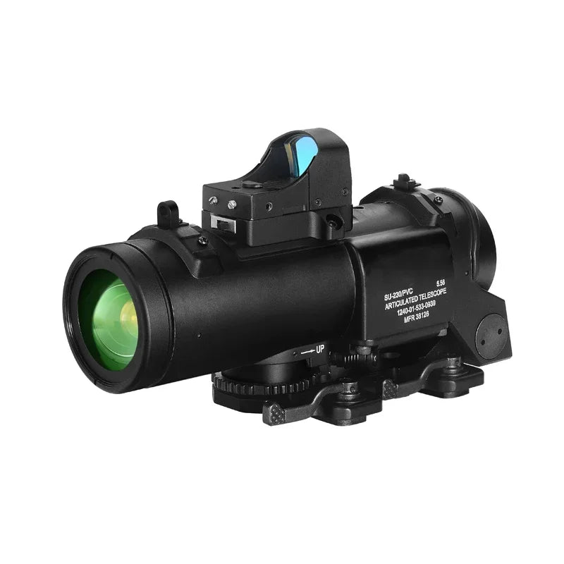 1x-4x Fixed Dual Purpose Scope With Mini Red Dot Scope Red Dot Sight Hunting Scopes Secondary image
