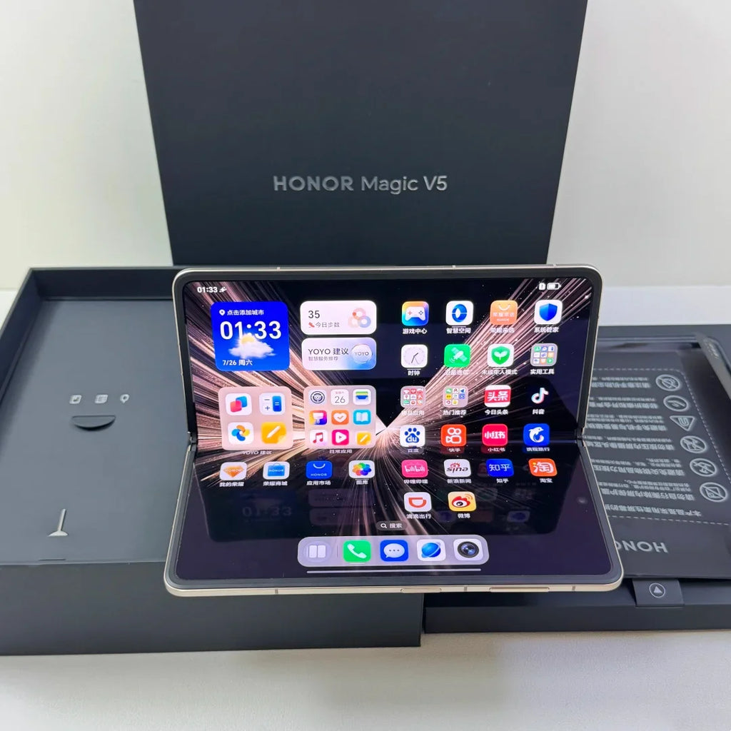 HONOR Magic V5 Global Version Original Snapdragon 8 Elite  5G Smartphone Dual HDR OLED Display 5820mAh 7.95" 66W SuperCharge