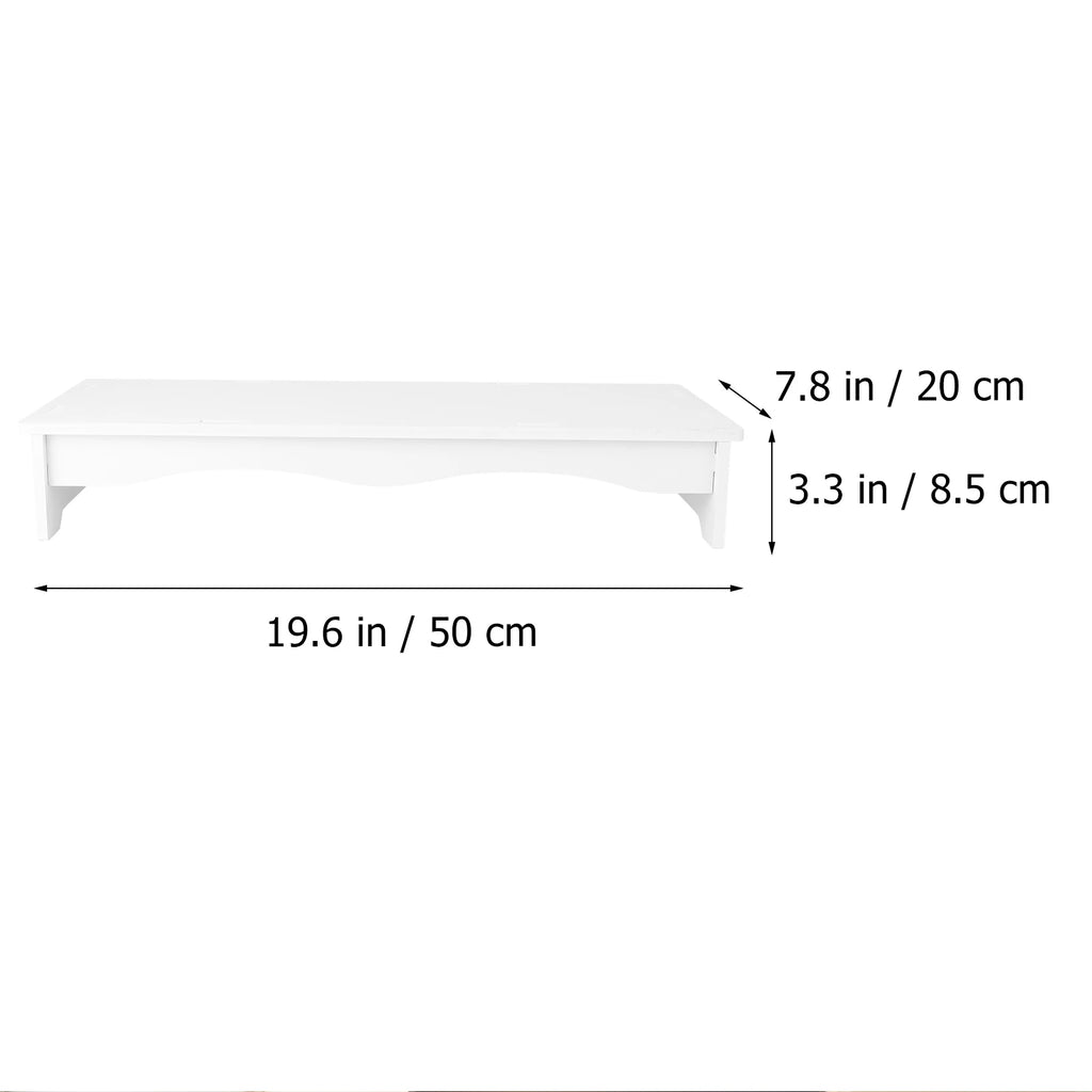 Plastic Monitor Stand Desktop Rack Computer Screen Elevated Shelf Heightening Bracket Durable Smooth Suitable Decor Styles Long