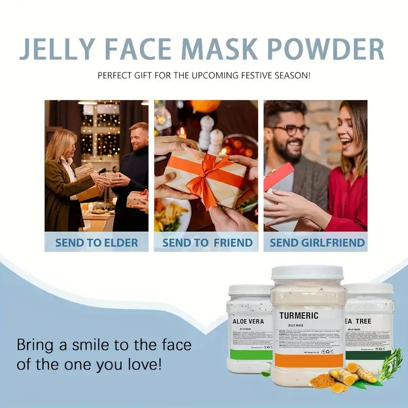 Hyaluronic acid jelly mask face, Moisturizing gel mask, Deep hydration for skin care, 11-ounce.