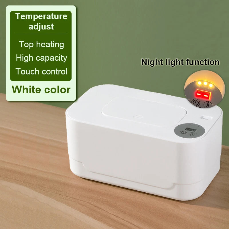 Baby Wipes Heater Wet Towel Dispenser Thermostat Warmer Tissue Paper Case Napkin Electric Heating Insulation Storage Box Holder