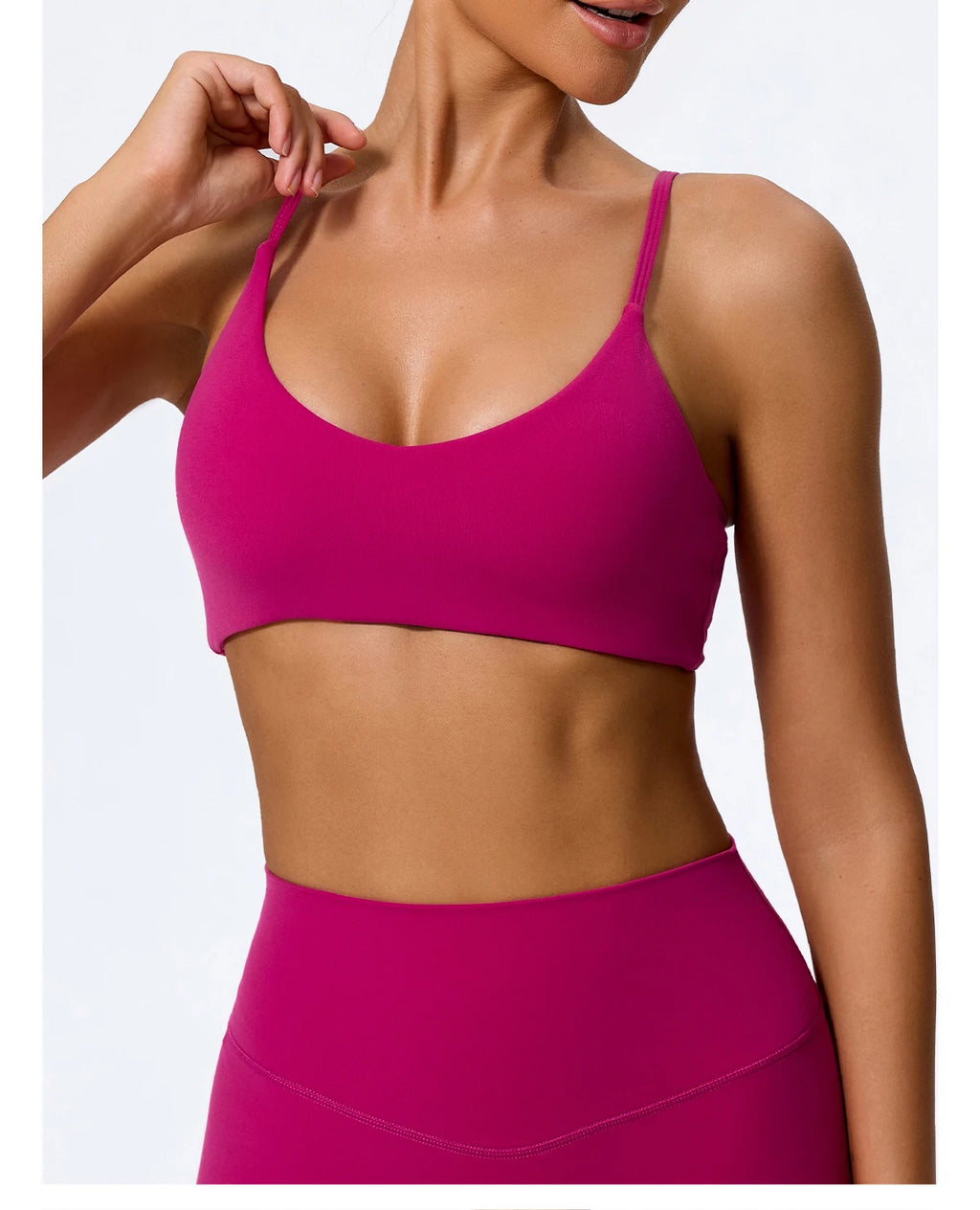 Hearuisavy Summer Super-Soft 2Pcs Women's Running Sports Shorts Set Breathable Fitness Yoga Bra Casual Push Up Workout Crop Top