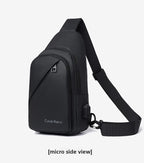 Men's Fashionable Casual Chest Bag Outdoor Cycling Waterproof Durable Sports Backpack Trendy Versatile Portable Crossbody Bag