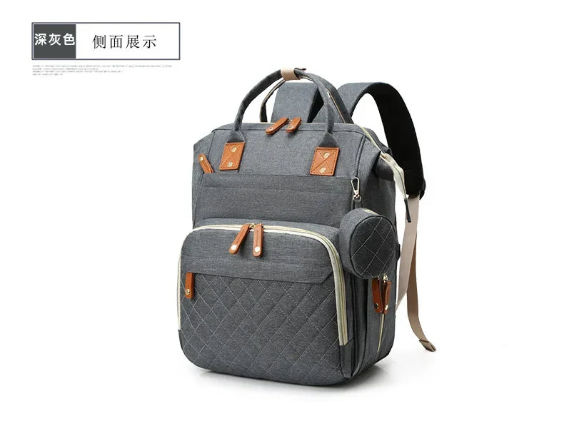 USB Mummy Bag Diaper Bag Baby Care Large Capacity Mom Backpack Mummy Maternity Wet Bags Waterproof Baby Pregnant Nappy Backpack
