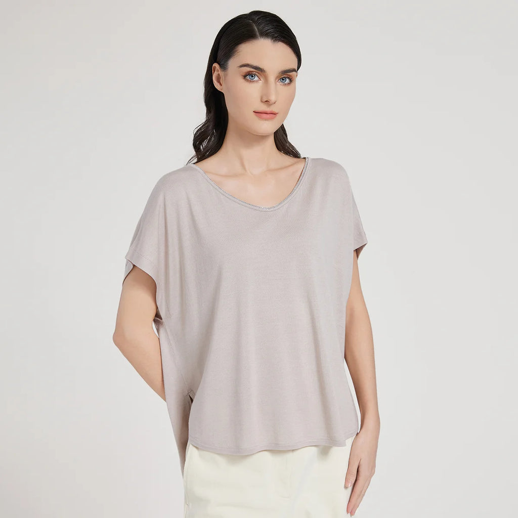 BC1095 Luxury Women's Clothing Silk Woolen Ladies Clothes loose Merino Wool Vest Sweaters For Woman
