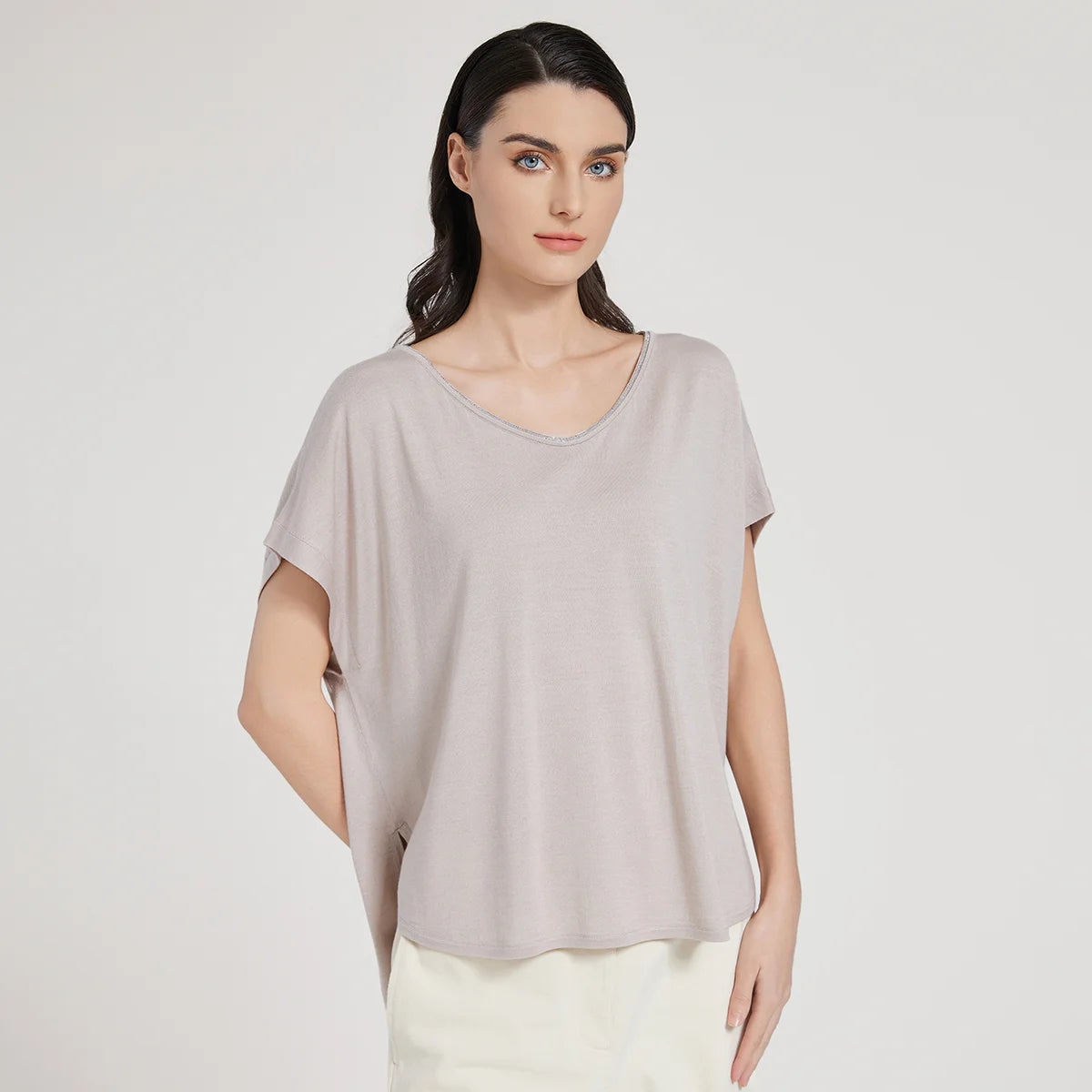 BC1095 Luxury Women's Clothing Silk Woolen Ladies Clothes loose Merino Wool Vest Sweaters For Woman
