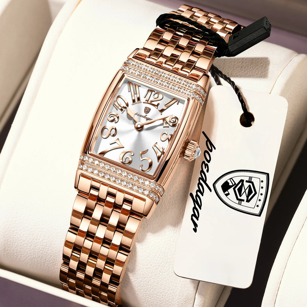 POEDAGAR Elegant Watch For Woman Stainless Steel Quartz Waterproof Ladies Watch High Quality Casual Women's Watches Female Reloj