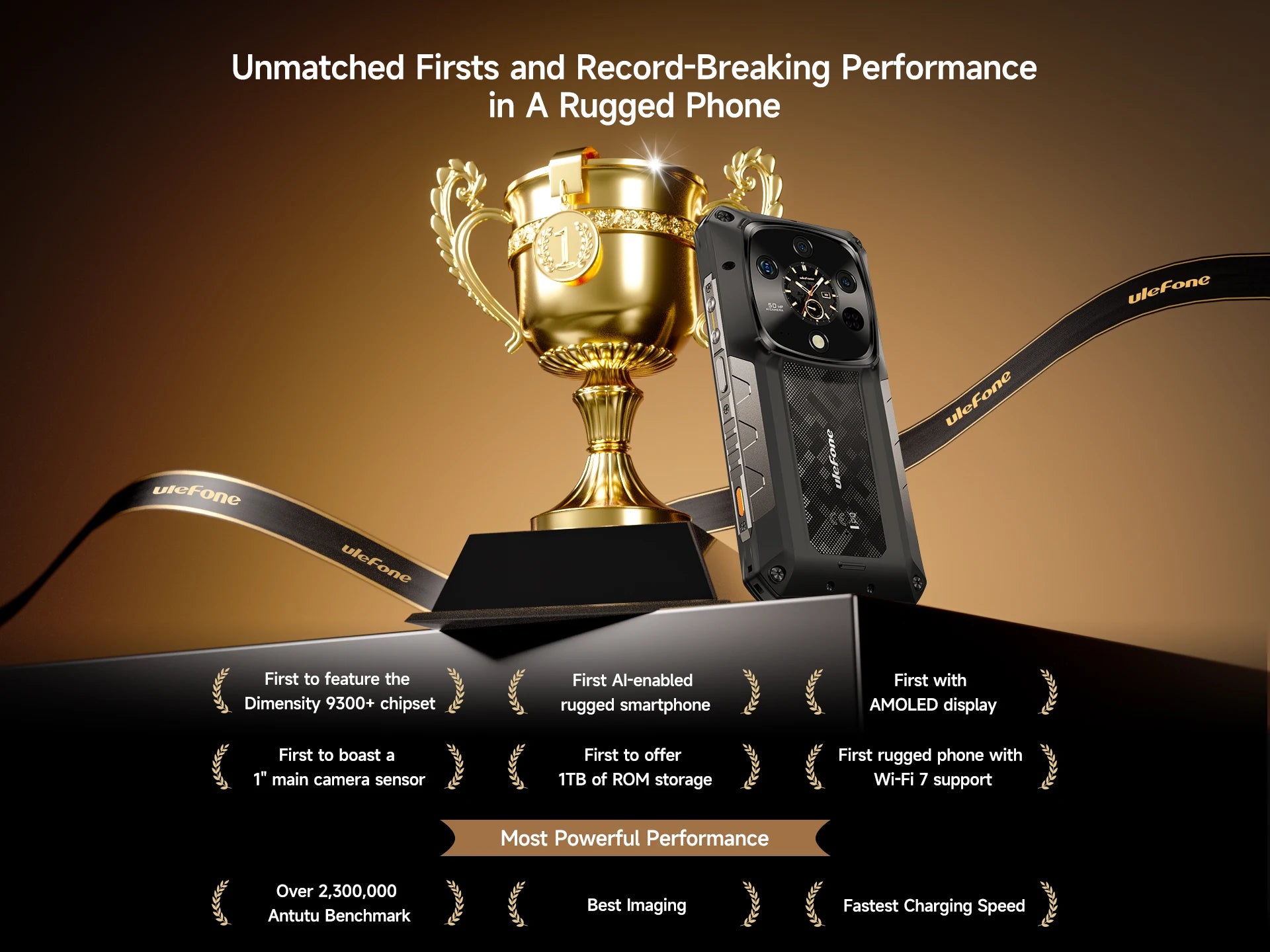【World Premiere】Ulefone Armor 28 Ultra 5G AI Rugged Phone 1TB ROM+32GB RAM Android Smartphone AMOLED 6.67" 10600mAh Mobile phone