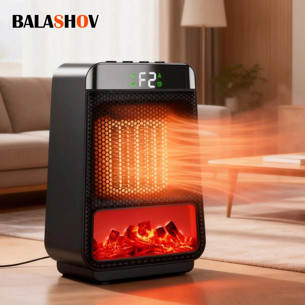 Portable Electric Heater Portable Desktop 1000W PTC Heating Fan Warm Air Blower for Household Office Mini Space Heater Main image